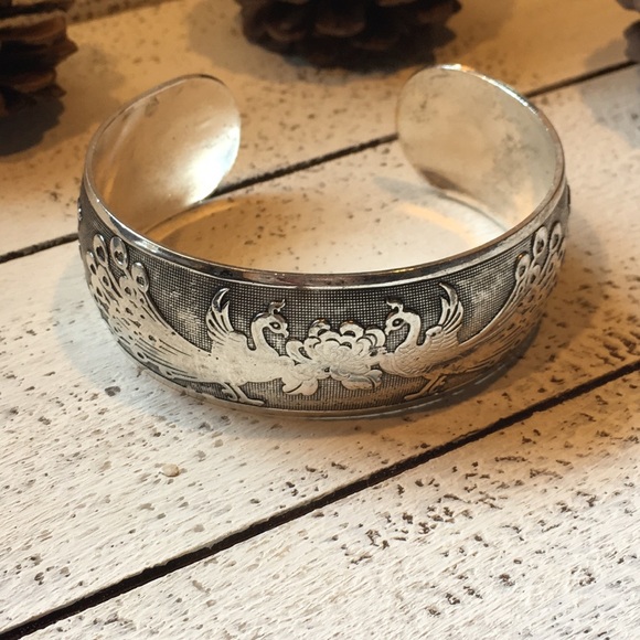 Peacock Tibetan Bangle Bracelet - Picture 5 of 7